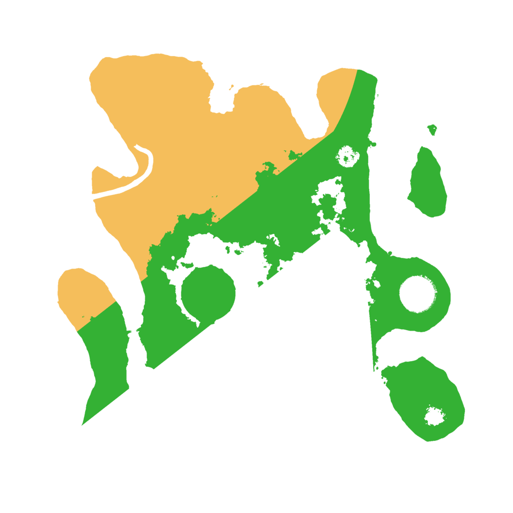 Biome Rust Map: Procedural Map, Size: 2500, Seed: 1624245018
