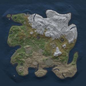 Thumbnail Rust Map: Procedural Map, Size: 3200, Seed: 997872273, 14 Monuments
