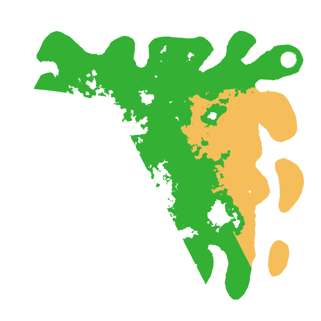 Biome Rust Map: Barren, Size: 3550, Seed: 457037