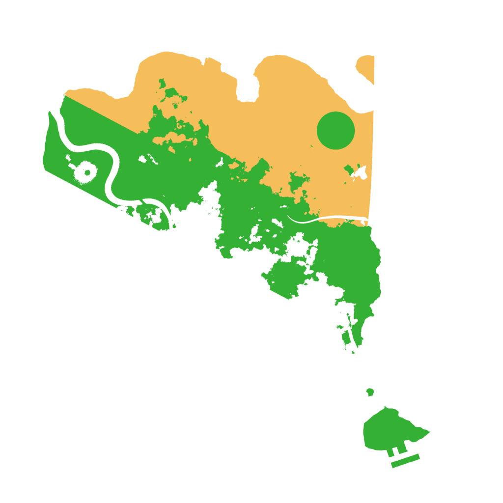 Biome Rust Map: Procedural Map, Size: 3500, Seed: 1216734718
