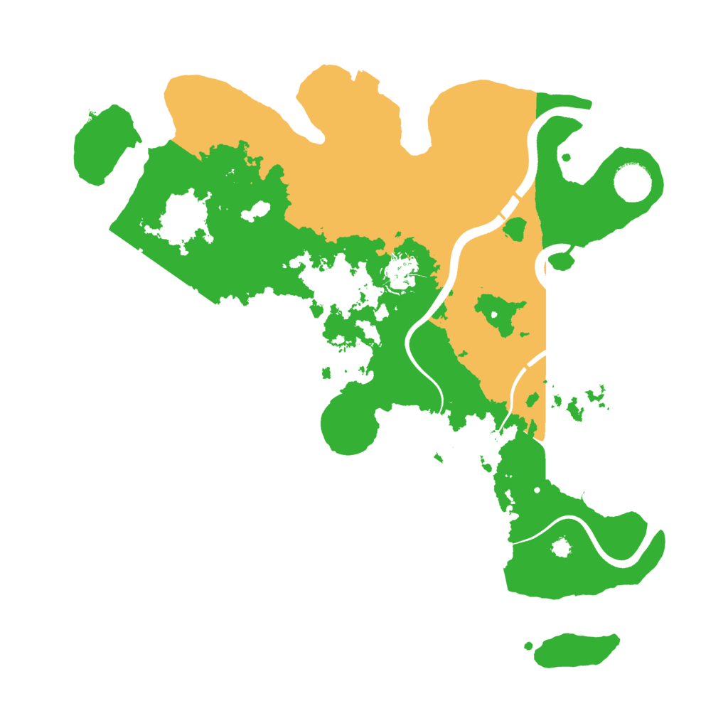 Biome Rust Map: Procedural Map, Size: 3500, Seed: 660098