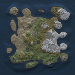 Thumbnail Rust Map: Procedural Map, Size: 3000, Seed: 456756782, 12 Monuments