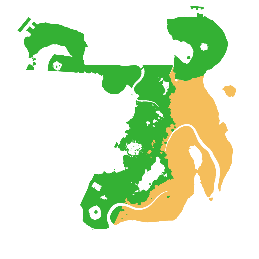 Biome Rust Map: Procedural Map, Size: 3000, Seed: 608492