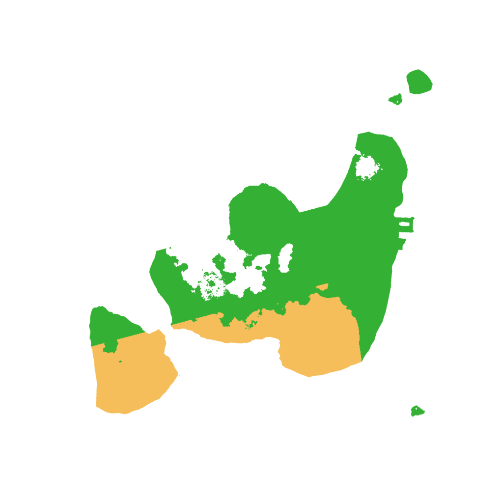 Biome Rust Map: Procedural Map, Size: 2000, Seed: 8116