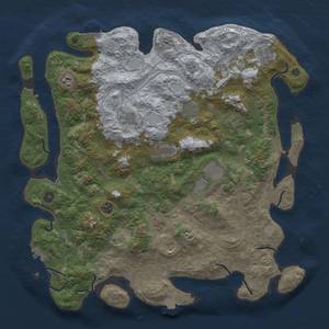 Thumbnail Rust Map: Procedural Map, Size: 4500, Seed: 1141120263, 18 Monuments