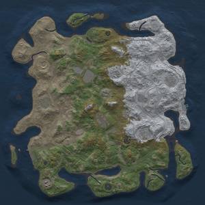 Thumbnail Rust Map: Procedural Map, Size: 4350, Seed: 68, 18 Monuments