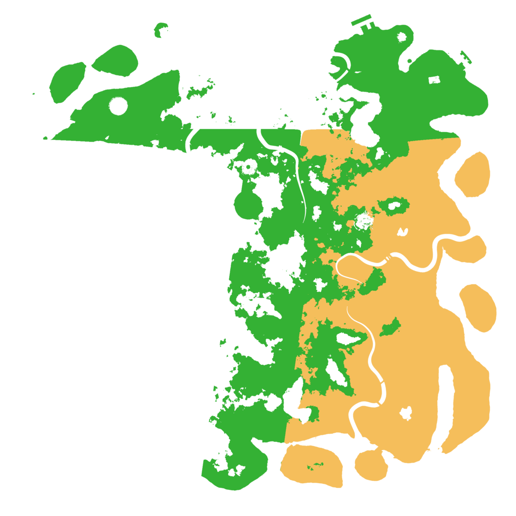 Biome Rust Map: Procedural Map, Size: 5000, Seed: 198445649