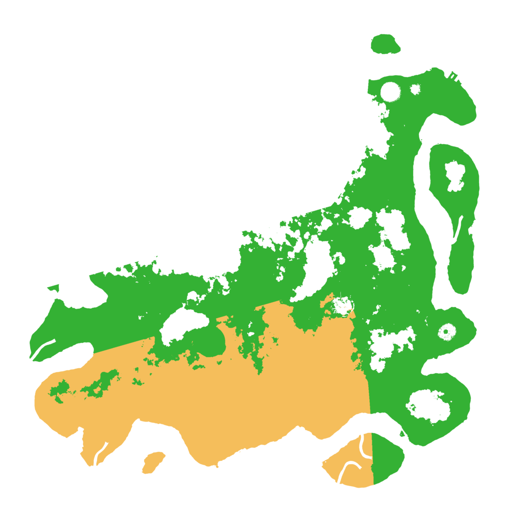 Biome Rust Map: Procedural Map, Size: 4500, Seed: 14500037