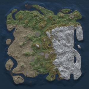 Thumbnail Rust Map: Procedural Map, Size: 4500, Seed: 1263371588, 16 Monuments