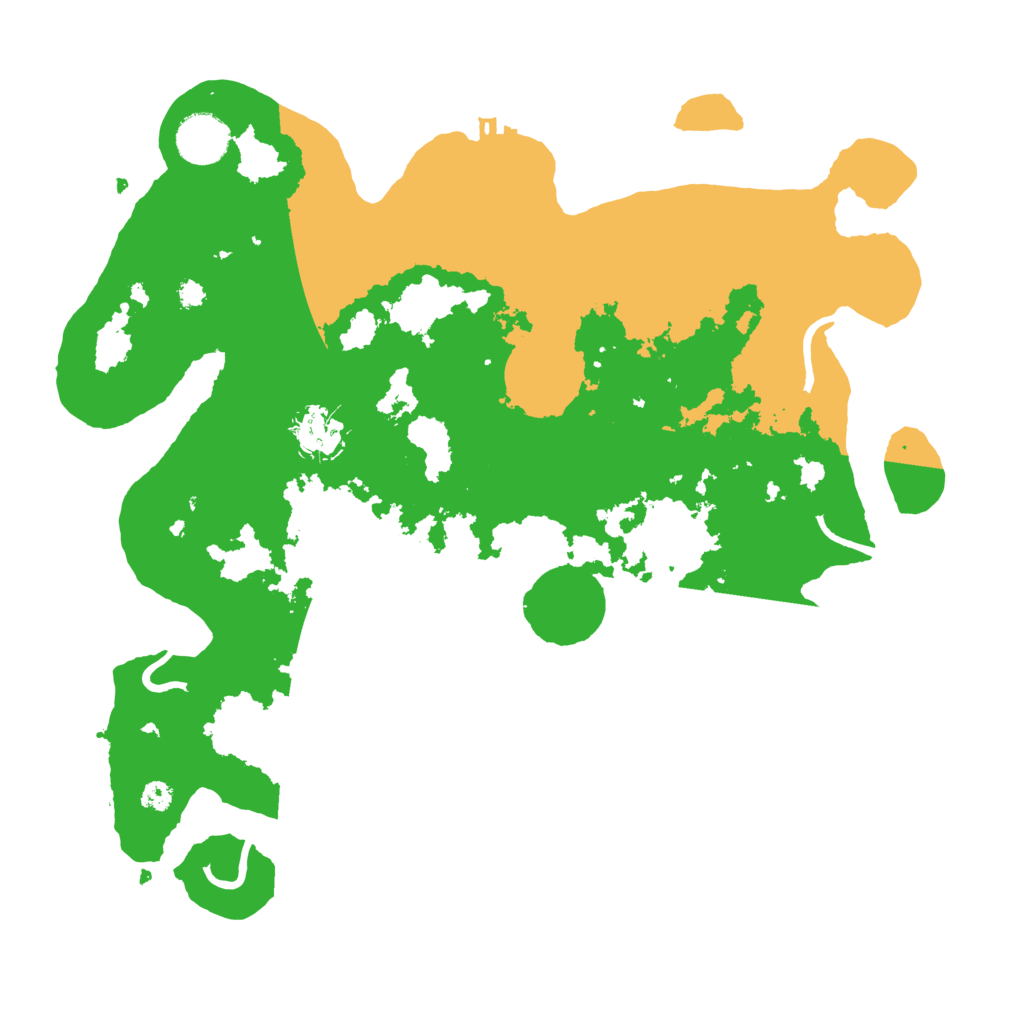 Biome Rust Map: Procedural Map, Size: 3500, Seed: 208184205