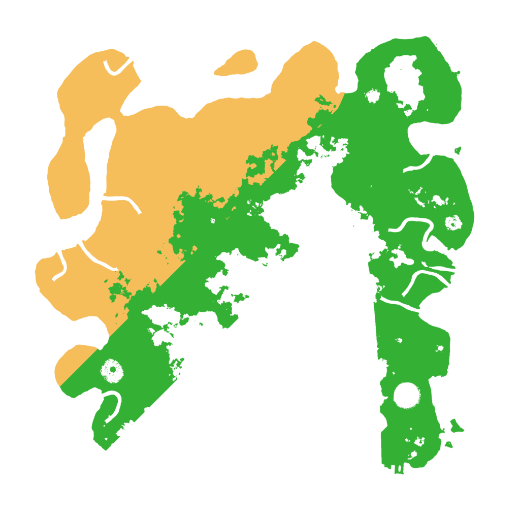 Biome Rust Map: Procedural Map, Size: 3500, Seed: 689454746