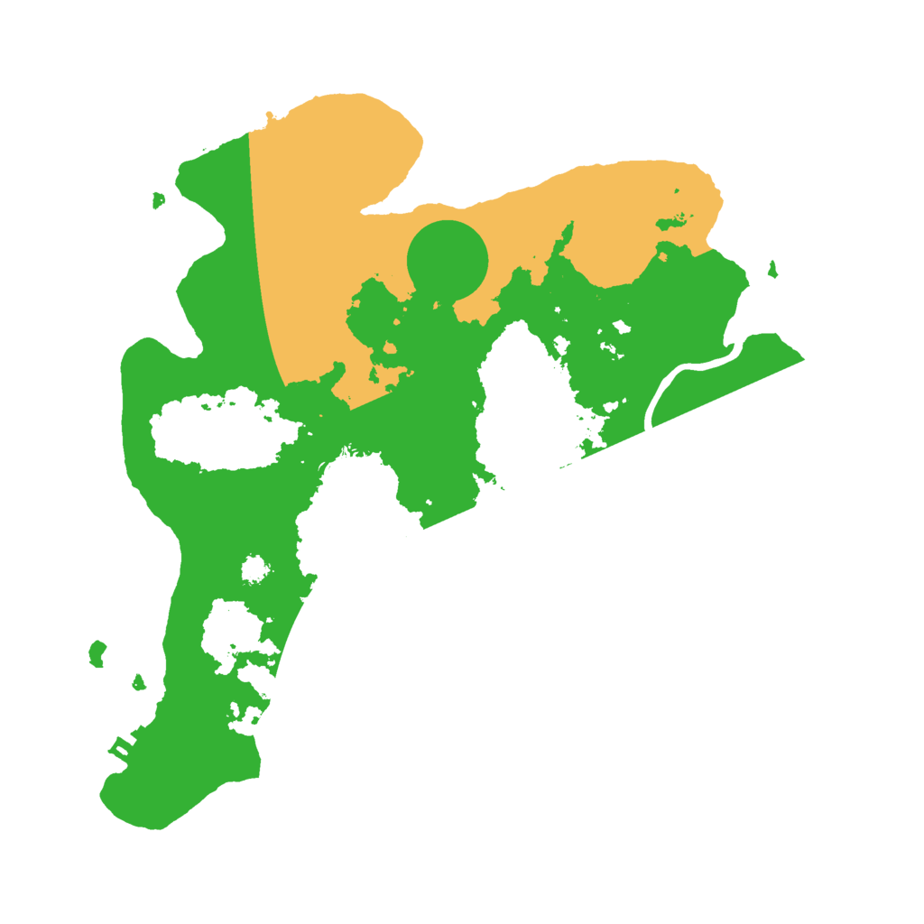 Biome Rust Map: Procedural Map, Size: 3000, Seed: 63911