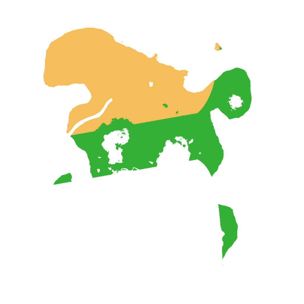 Biome Rust Map: Procedural Map, Size: 2000, Seed: 138254