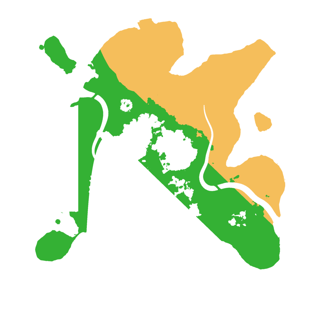 Biome Rust Map: Procedural Map, Size: 2500, Seed: 669199530