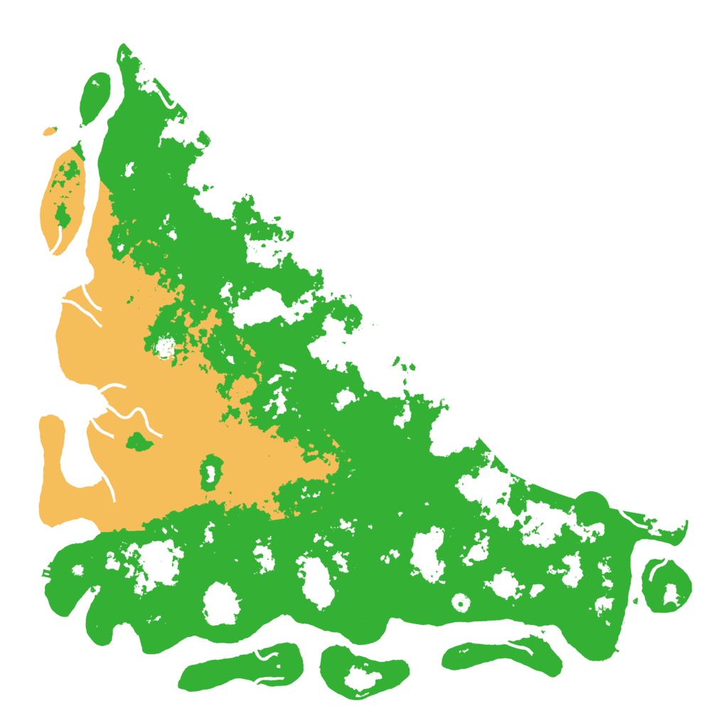 Biome Rust Map: Procedural Map, Size: 6000, Seed: 2345455