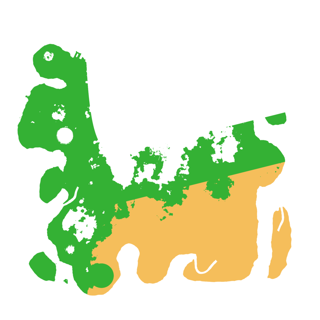 Biome Rust Map: Procedural Map, Size: 3460, Seed: 1