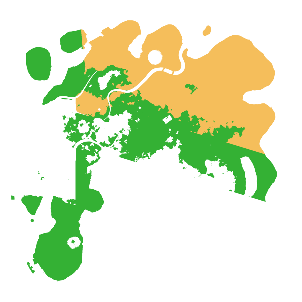 Biome Rust Map: Procedural Map, Size: 3700, Seed: 176313228