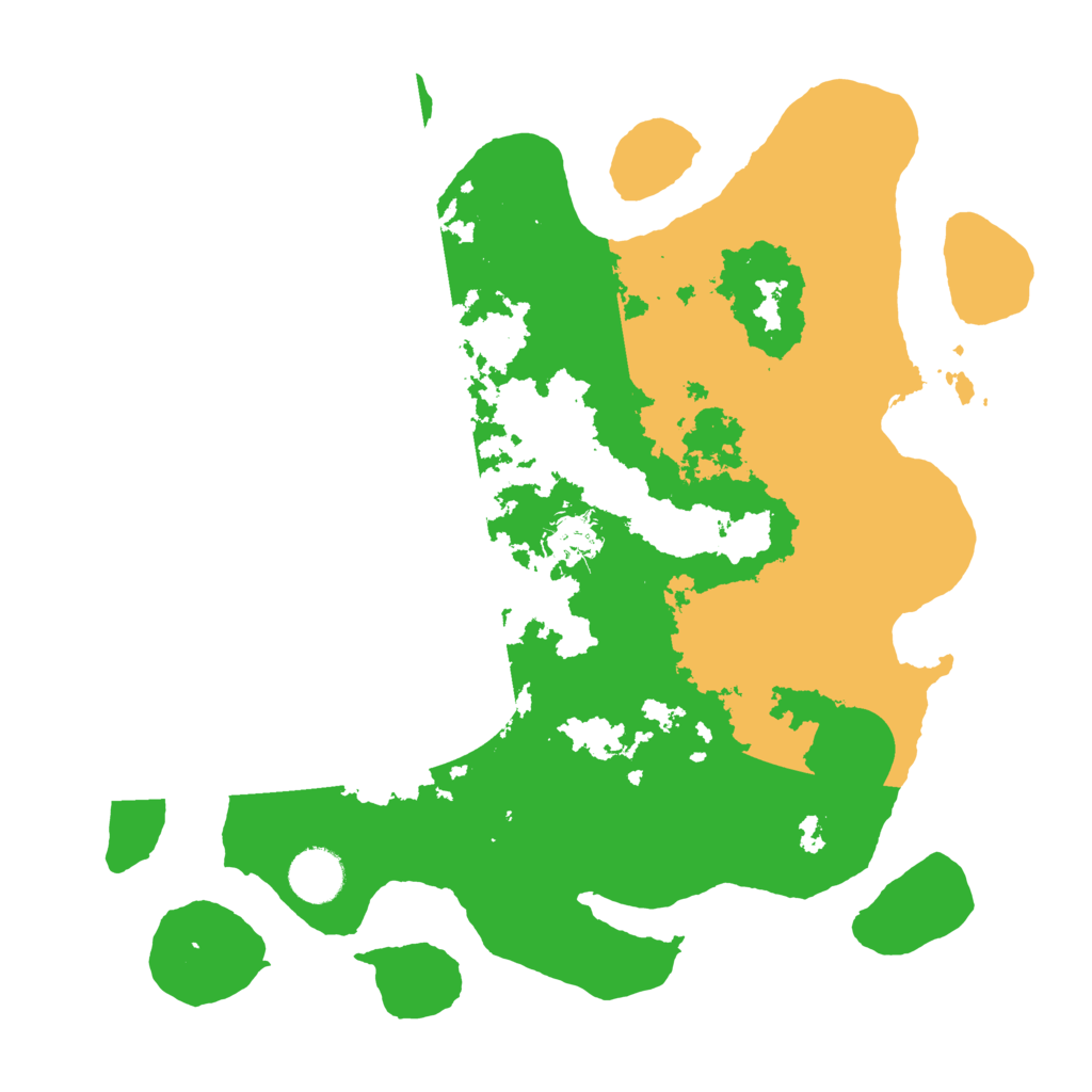 Biome Rust Map: Barren, Size: 3500, Seed: 174
