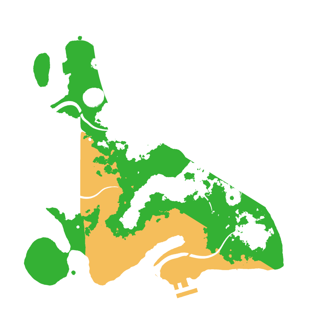 Biome Rust Map: Procedural Map, Size: 3000, Seed: 587439