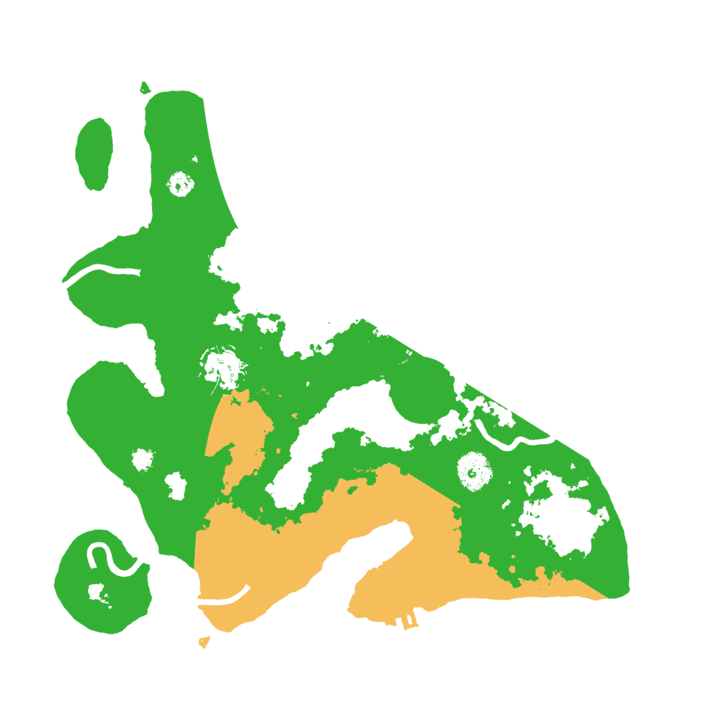 Biome Rust Map: Procedural Map, Size: 3000, Seed: 587439