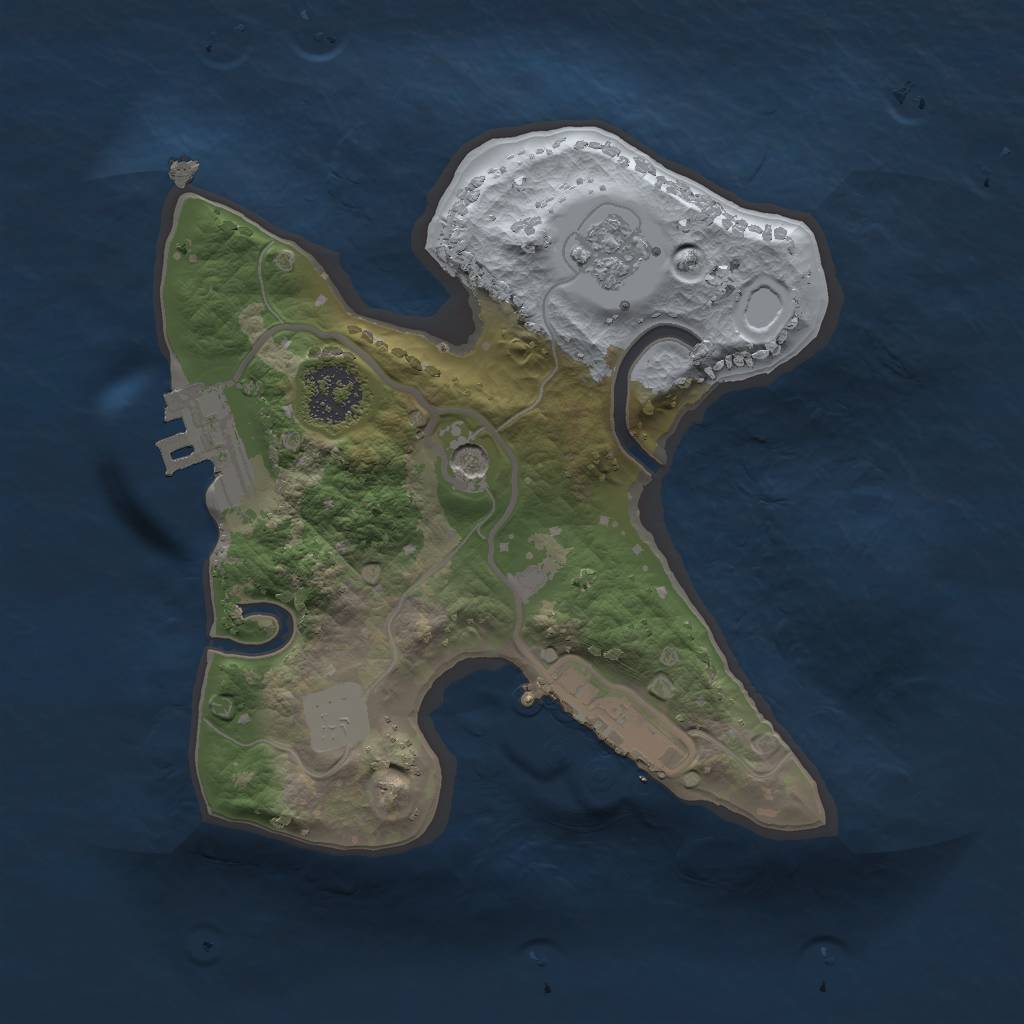 Rust Map: Procedural Map, Size: 1750, Seed: 69, 7 Monuments