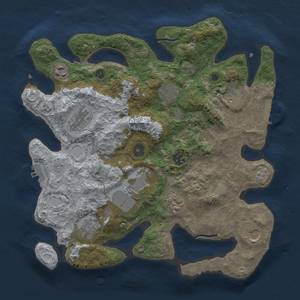 Thumbnail Rust Map: Procedural Map, Size: 3500, Seed: 467637170, 17 Monuments