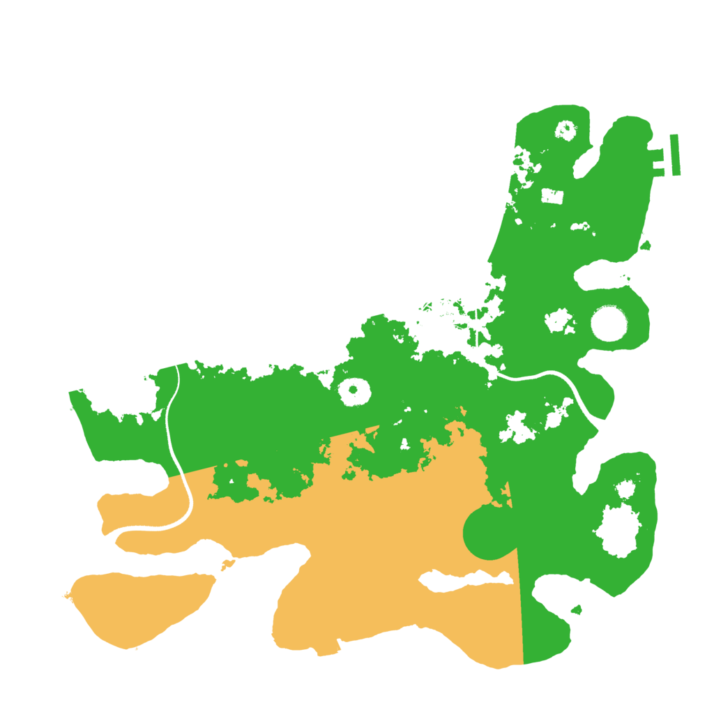 Biome Rust Map: Procedural Map, Size: 3500, Seed: 14833290