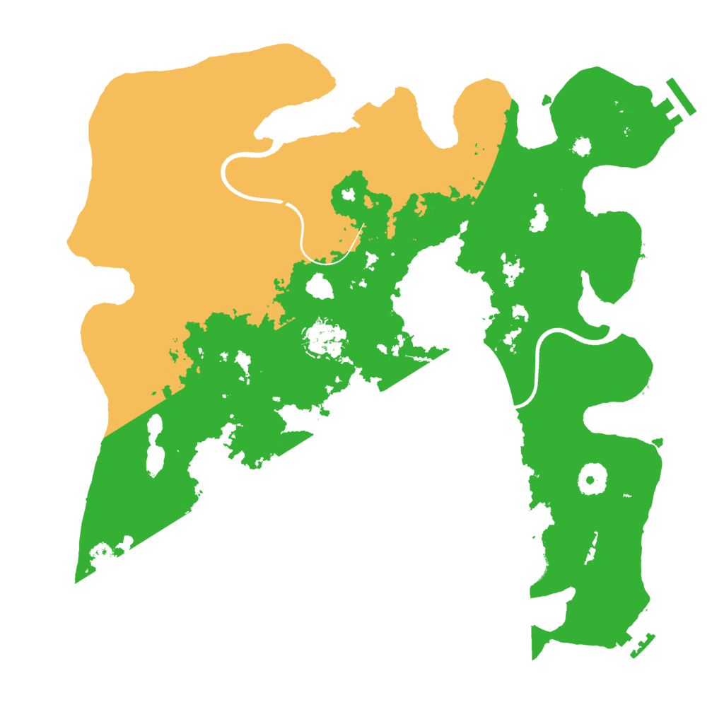 Biome Rust Map: Procedural Map, Size: 3500, Seed: 14415