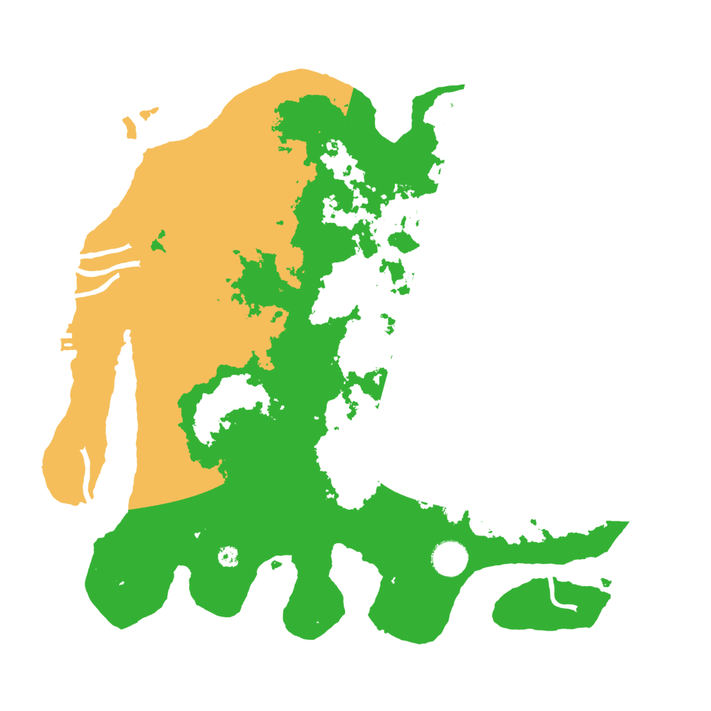 Biome Rust Map: Procedural Map, Size: 3500, Seed: 8252017