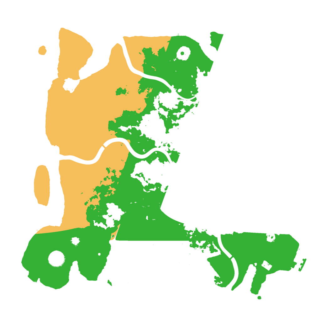Biome Rust Map: Procedural Map, Size: 3500, Seed: 54963