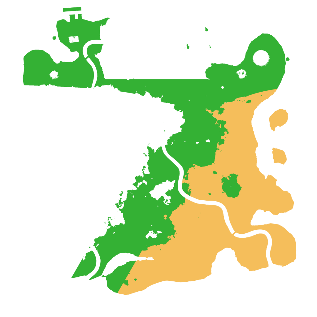 Biome Rust Map: Procedural Map, Size: 3500, Seed: 364973425