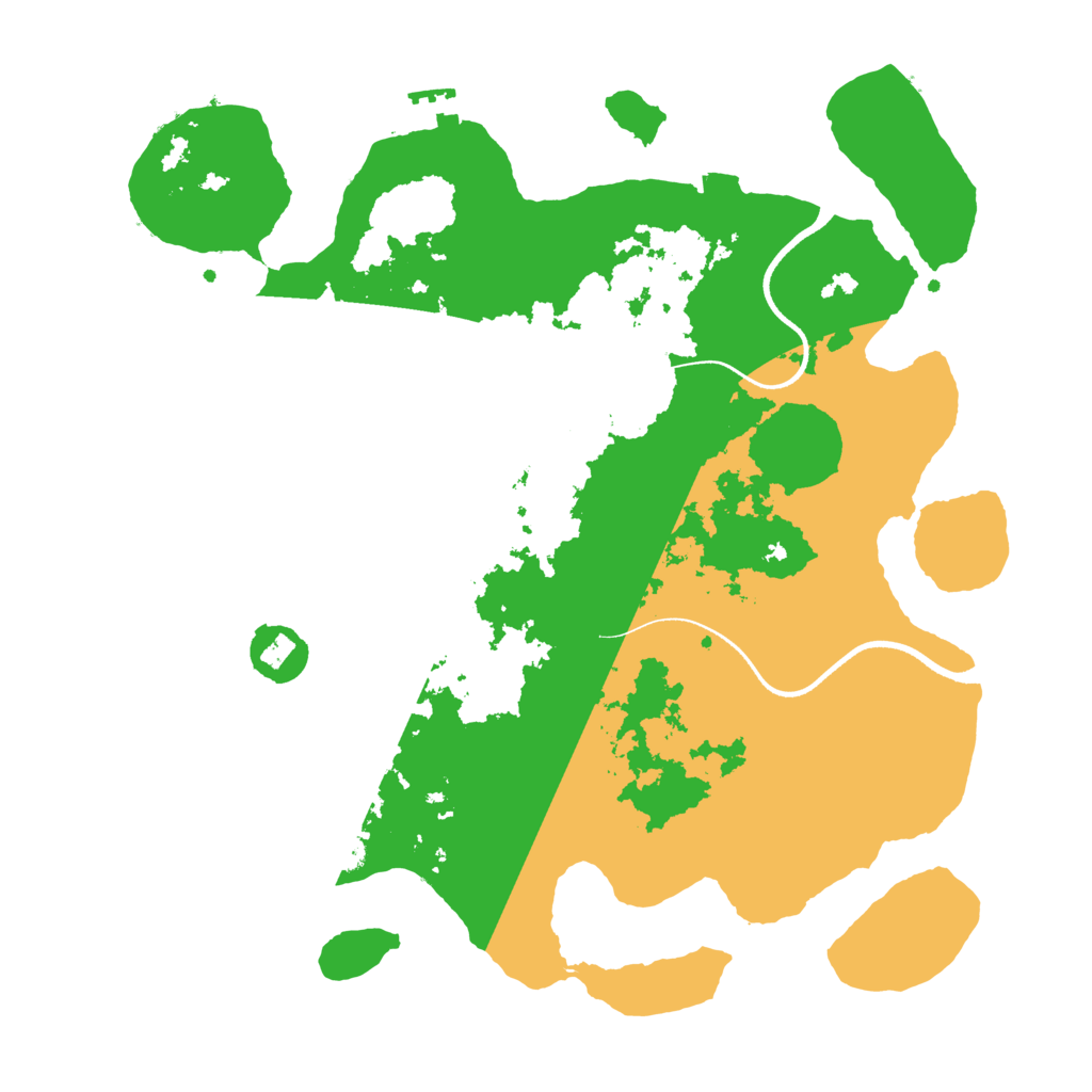 Biome Rust Map: Procedural Map, Size: 3500, Seed: 477776