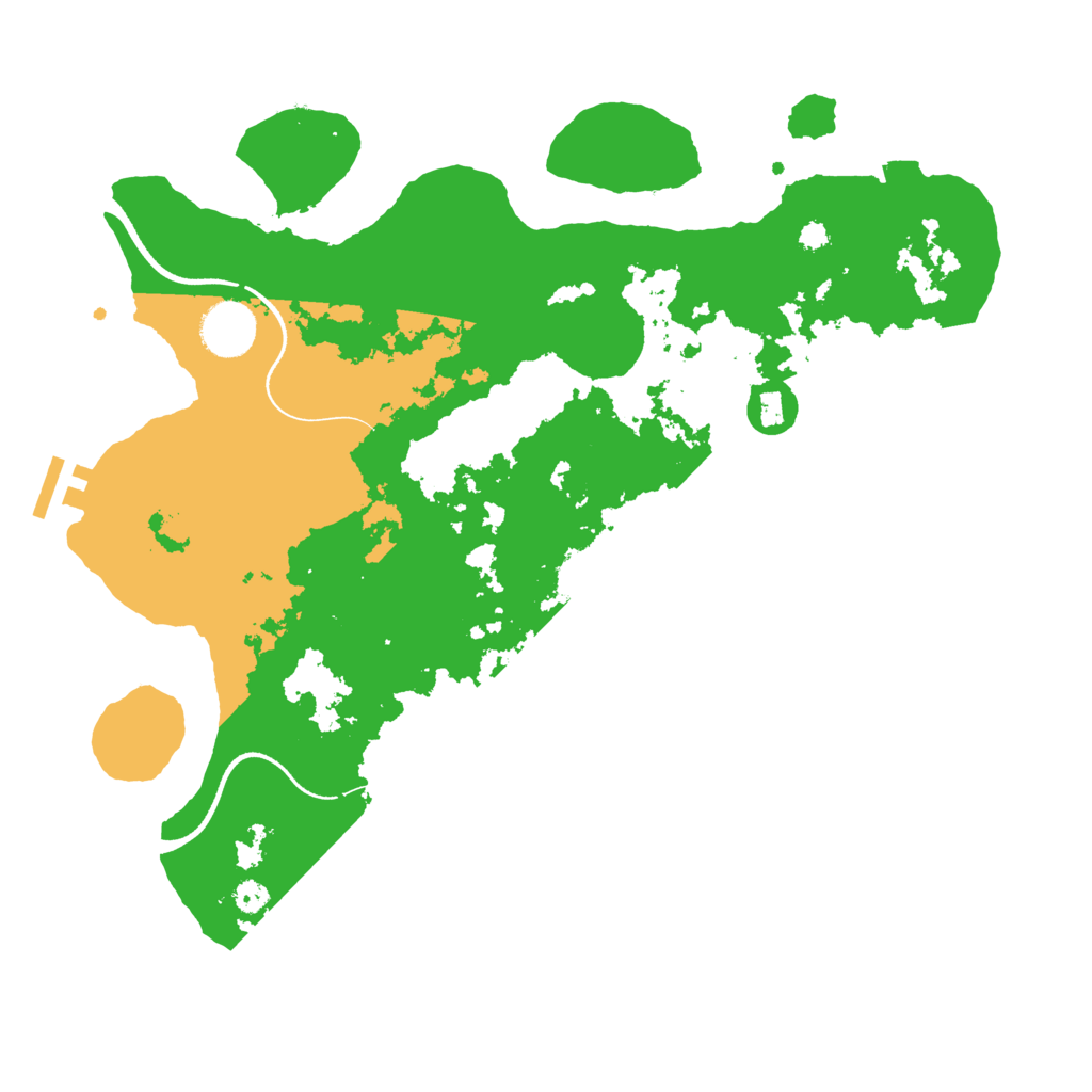 Biome Rust Map: Procedural Map, Size: 3500, Seed: 16910