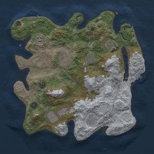 Thumbnail Rust Map: Procedural Map, Size: 3500, Seed: 925745792, 15 Monuments