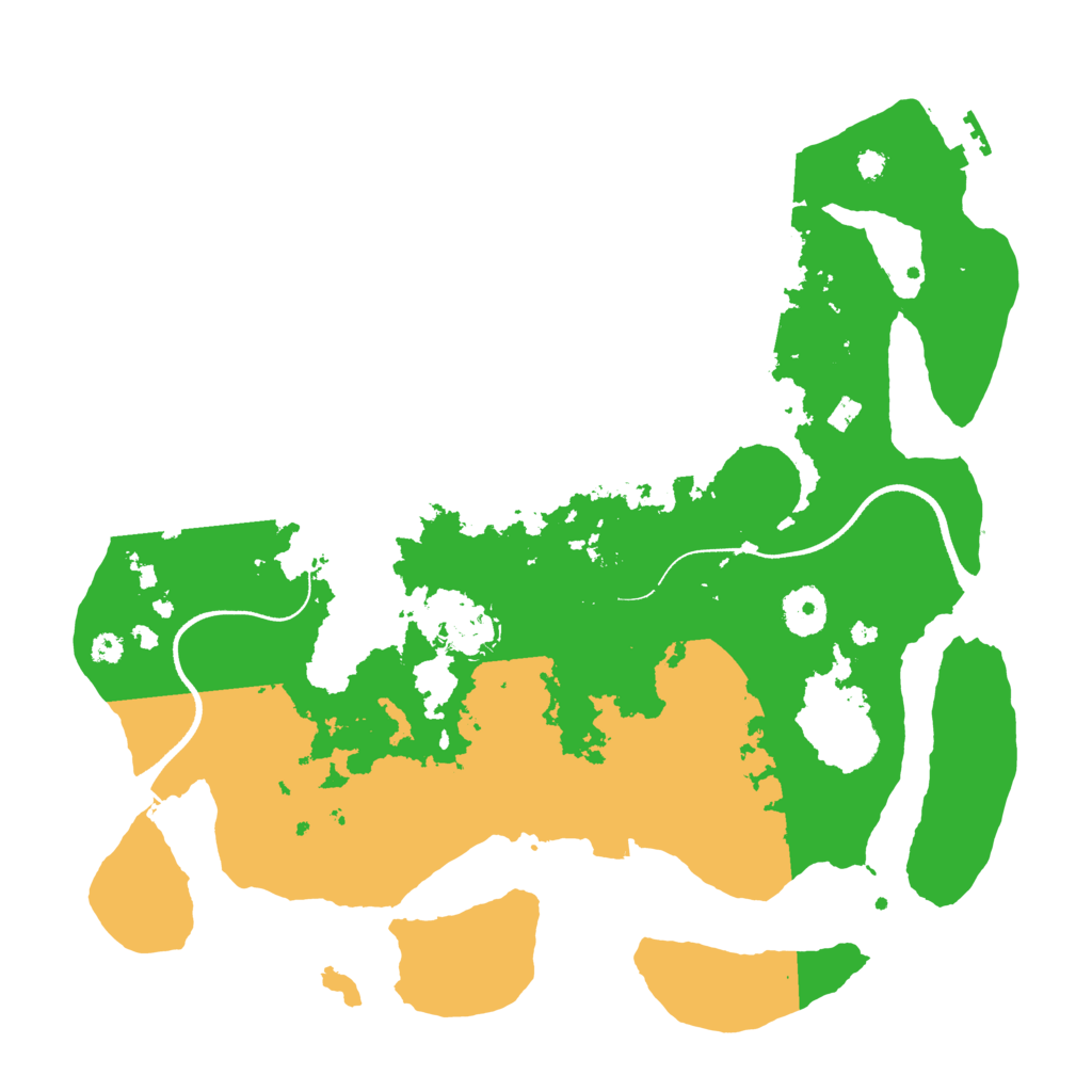 Biome Rust Map: Procedural Map, Size: 3500, Seed: 221403816