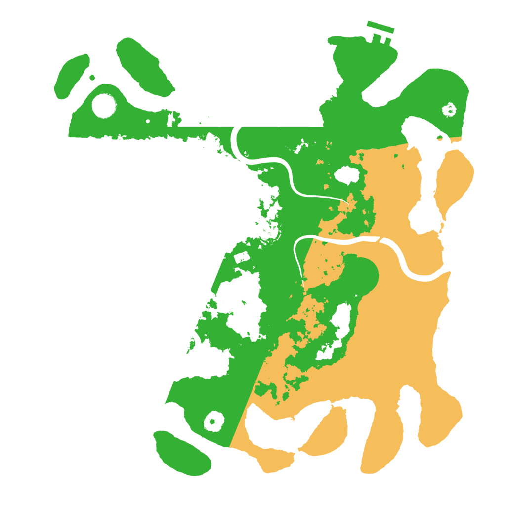 Biome Rust Map: Procedural Map, Size: 3700, Seed: 727363301