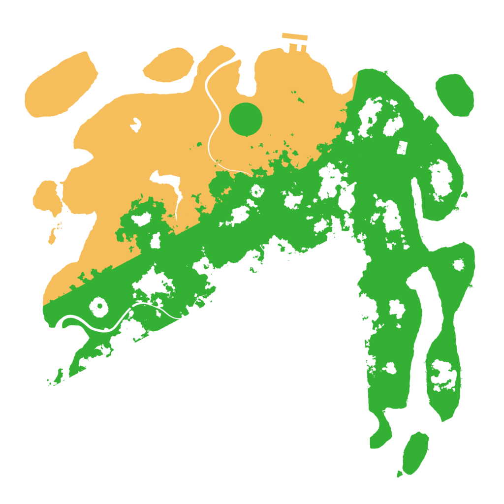 Biome Rust Map: Procedural Map, Size: 4000, Seed: 634925