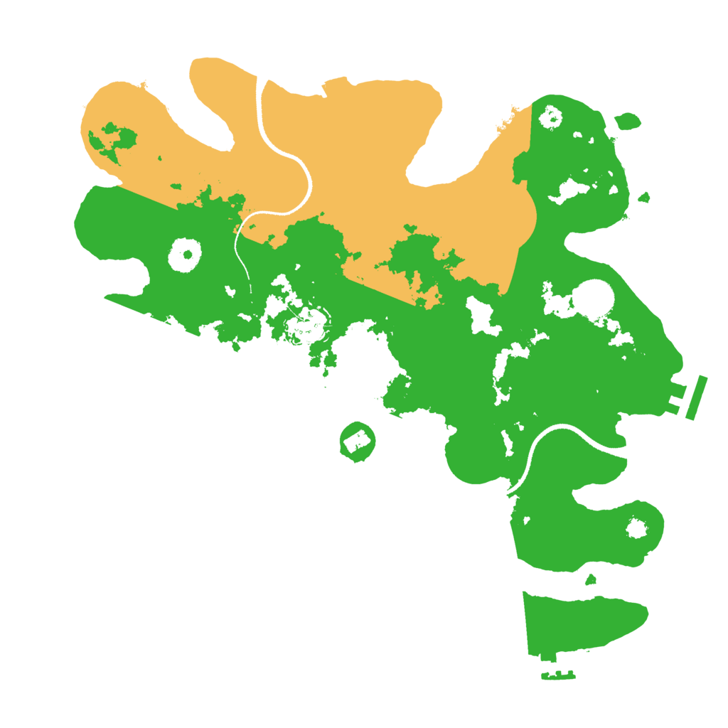 Biome Rust Map: Procedural Map, Size: 3250, Seed: 3172690