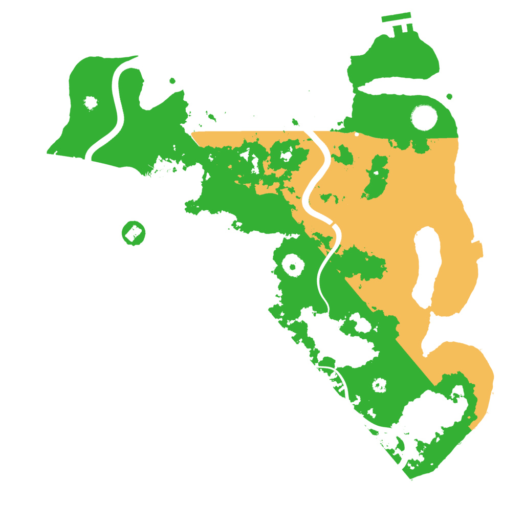 Biome Rust Map: Procedural Map, Size: 3600, Seed: 868441739