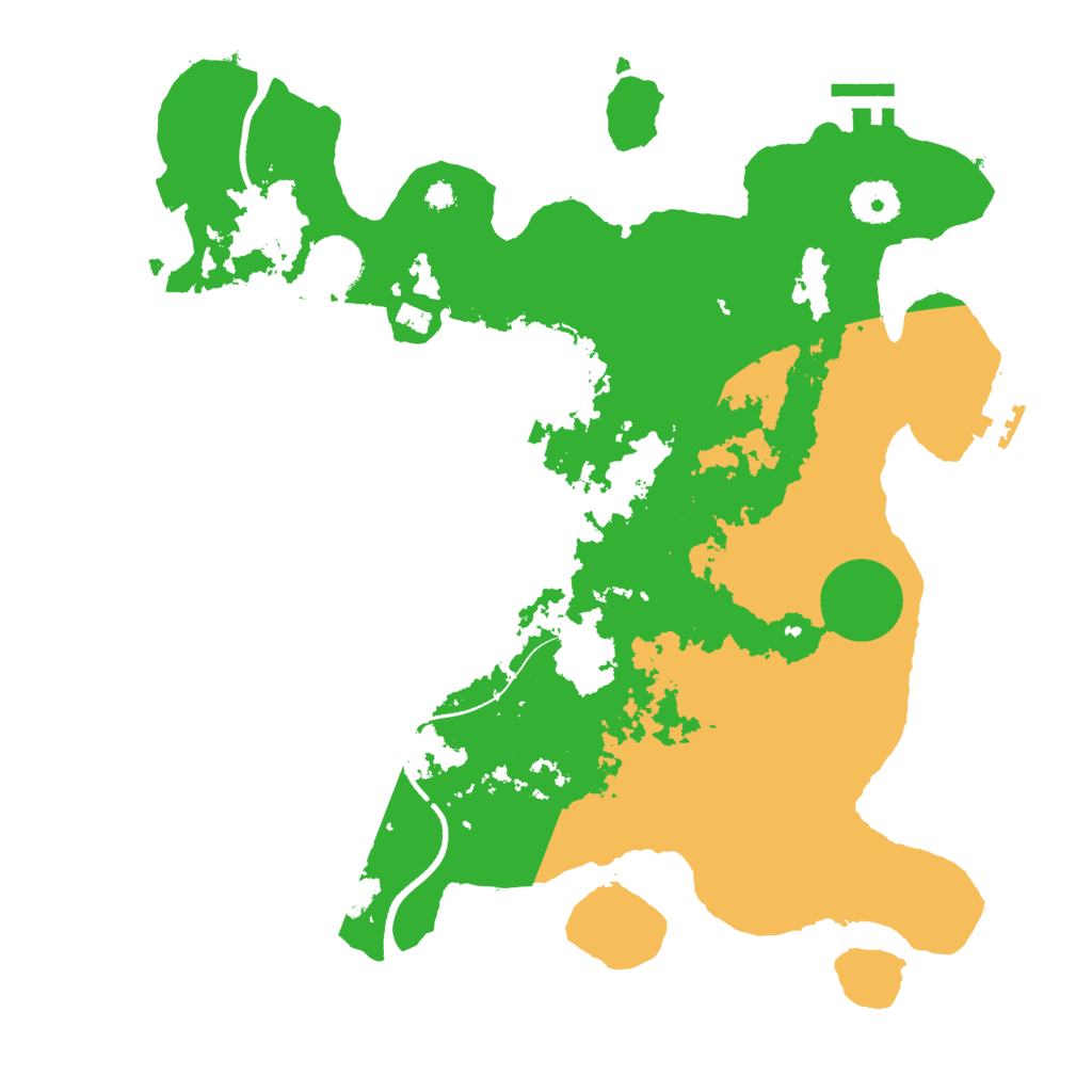Biome Rust Map: Procedural Map, Size: 3500, Seed: 1190532361