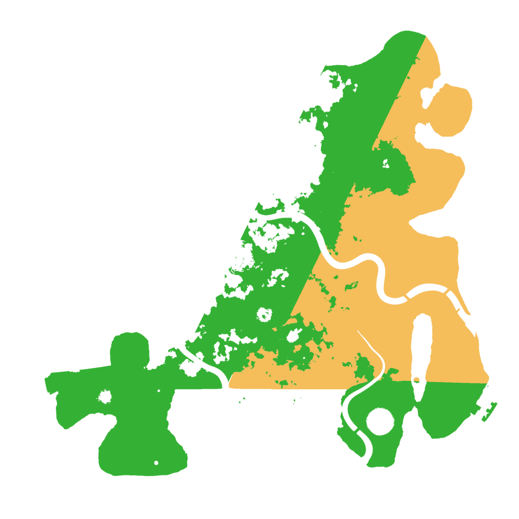 Biome Rust Map: Procedural Map, Size: 3500, Seed: 76284900