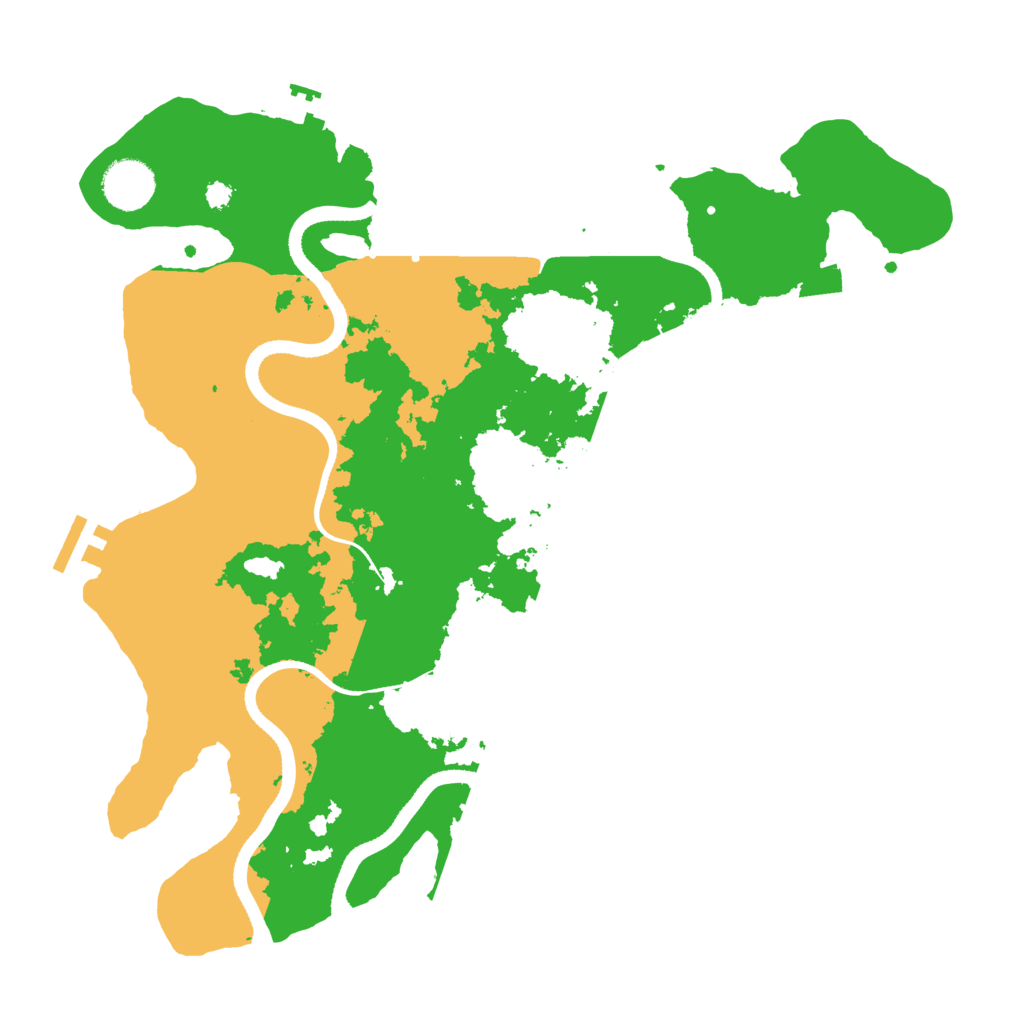 Biome Rust Map: Procedural Map, Size: 3500, Seed: 54699764