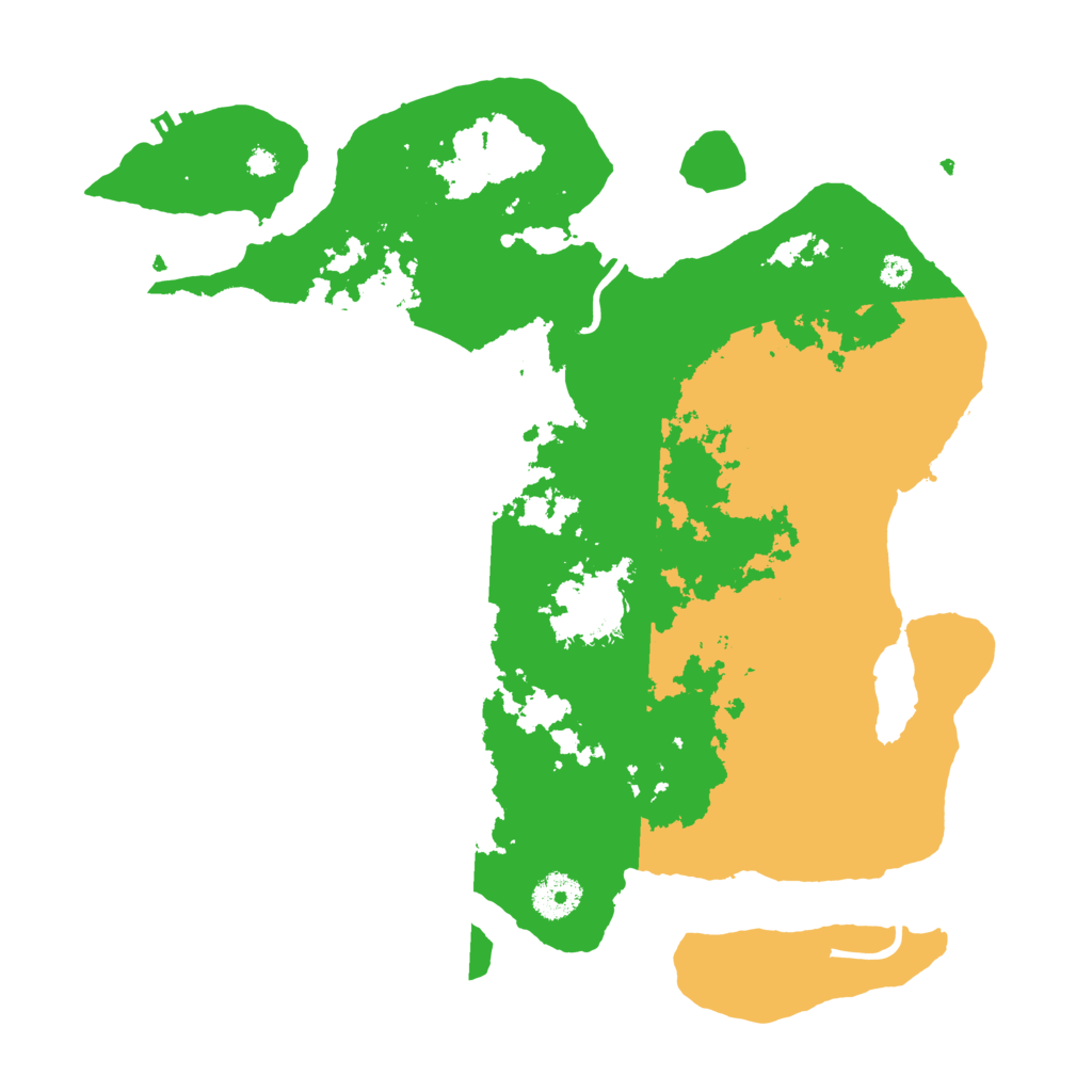 Biome Rust Map: Procedural Map, Size: 3500, Seed: 390621