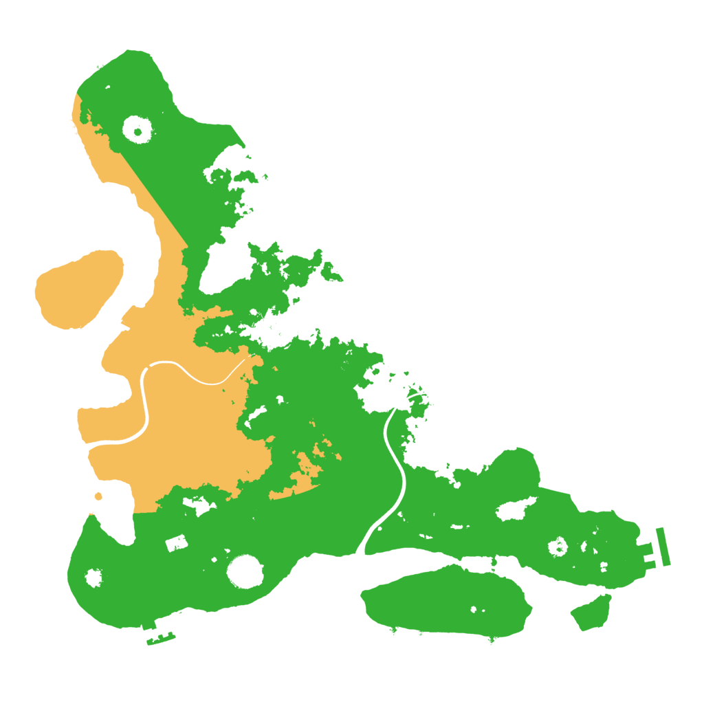 Biome Rust Map: Procedural Map, Size: 3700, Seed: 834180027