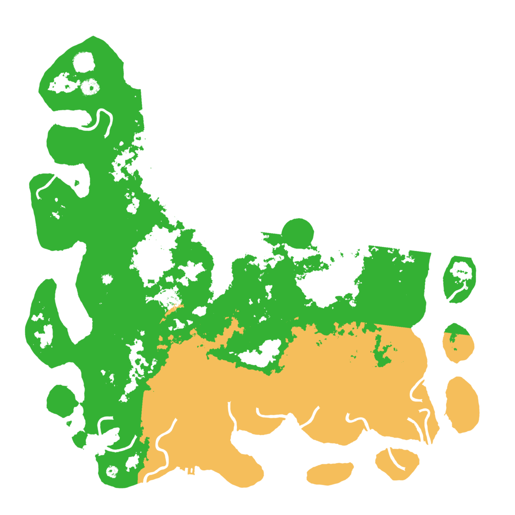 Biome Rust Map: Procedural Map, Size: 4500, Seed: 608008764