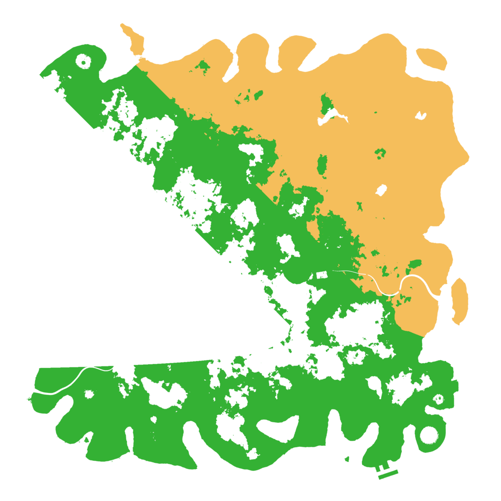 Biome Rust Map: Procedural Map, Size: 5000, Seed: 264876087
