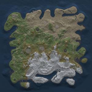 Thumbnail Rust Map: Procedural Map, Size: 4250, Seed: 783437474, 16 Monuments