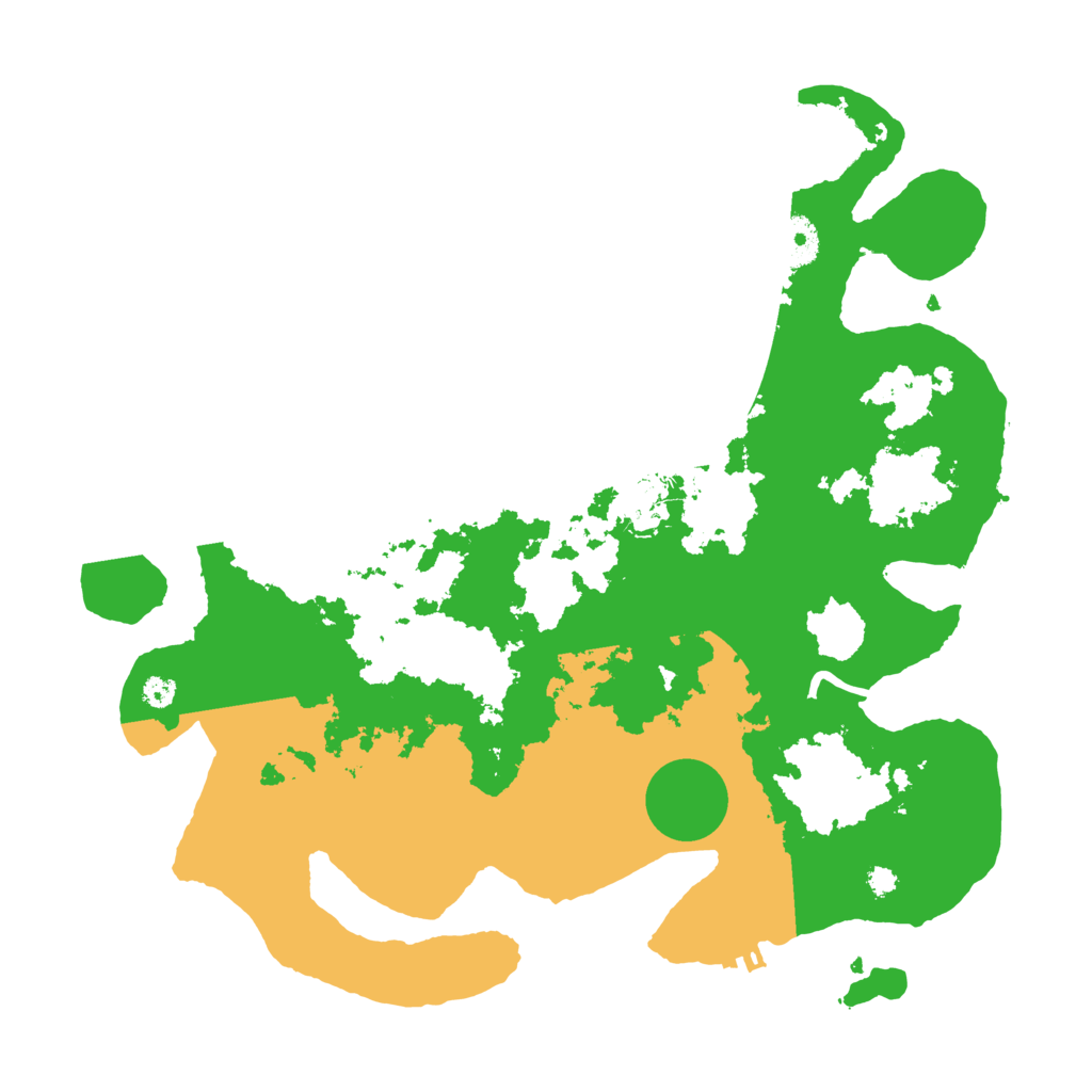 Biome Rust Map: Procedural Map, Size: 3500, Seed: 1285070