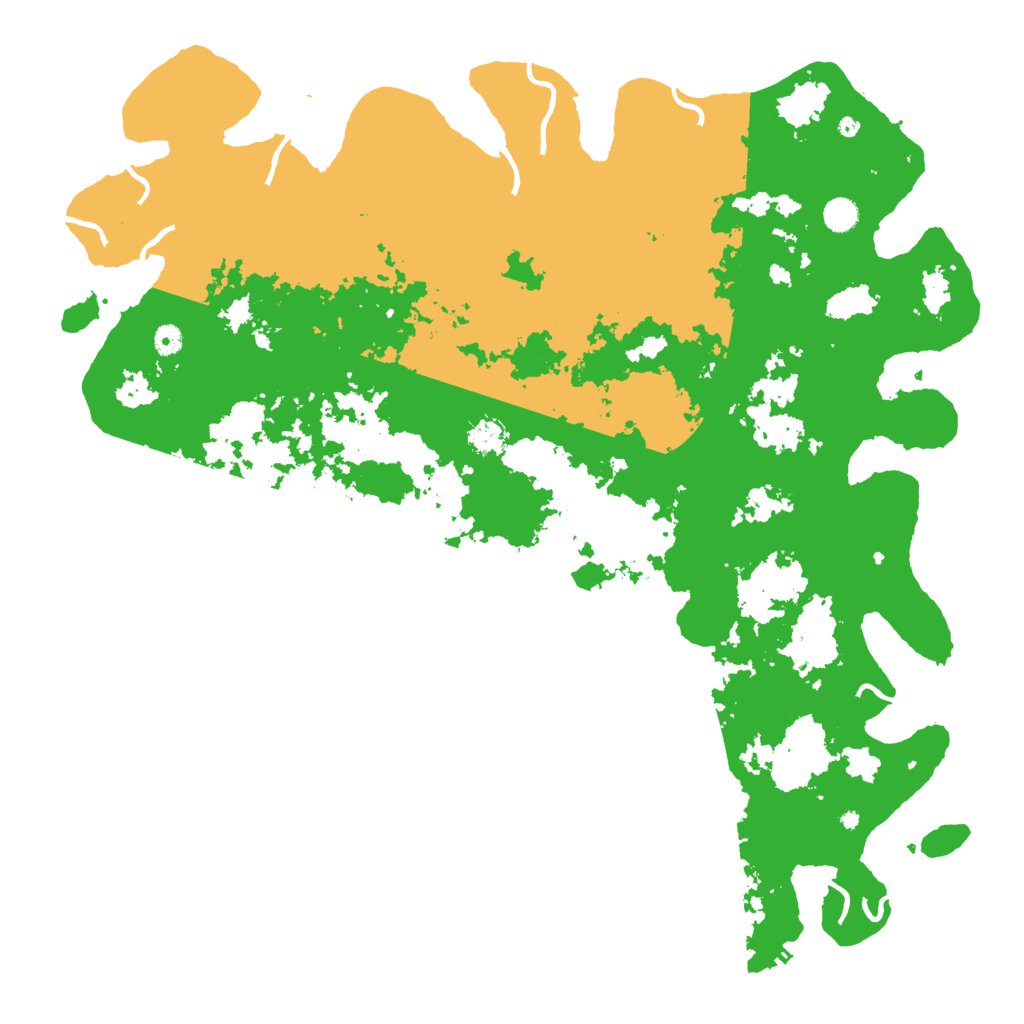 Biome Rust Map: Procedural Map, Size: 5200, Seed: 7