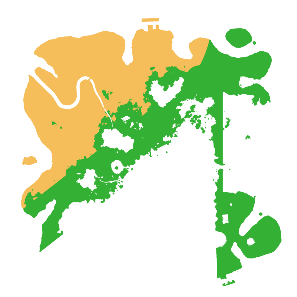 Biome Rust Map: Procedural Map, Size: 3500, Seed: 280600293